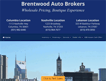 Tablet Screenshot of brentwoodautobrokers.com